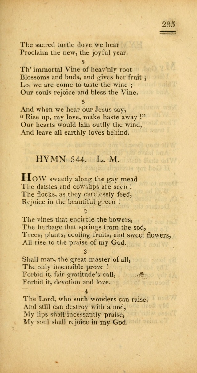 Psalms, Hymns and Spiritual Songs: selected and designed for the use of  the church universal, in public and private devotion; with an appendix, containing the original hymns omitted in the last ed. page 287