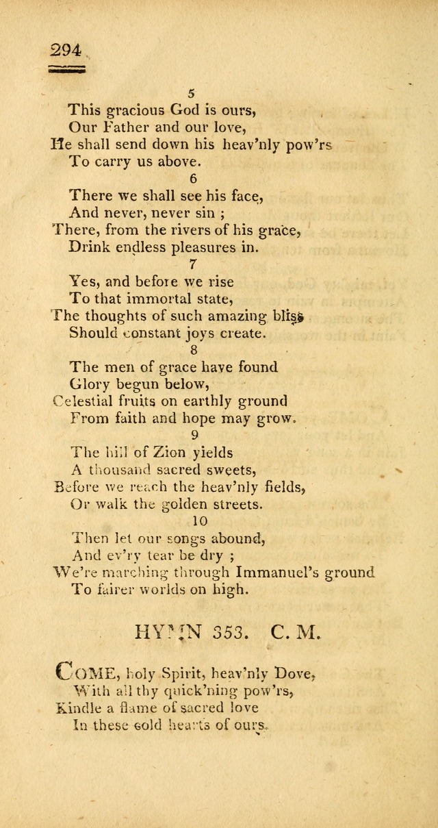 Psalms, Hymns and Spiritual Songs: selected and designed for the use of  the church universal, in public and private devotion; with an appendix, containing the original hymns omitted in the last ed. page 296