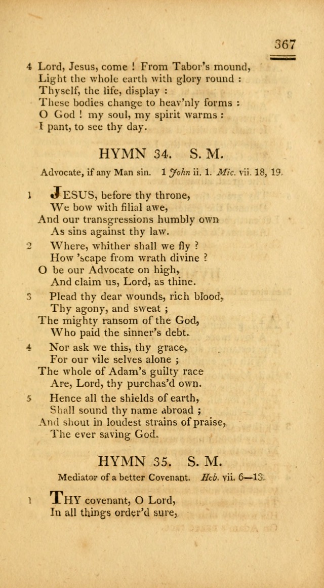 Psalms, Hymns and Spiritual Songs: selected and designed for the use of  the church universal, in public and private devotion; with an appendix, containing the original hymns omitted in the last ed. page 369