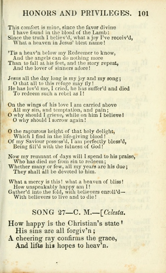Psalms, Hymns and Spiritual Songs, Original and Selected. (14th stereotype ed.) page 101