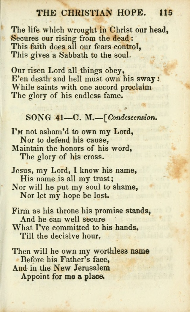 Psalms, Hymns and Spiritual Songs, Original and Selected. (14th stereotype ed.) page 115