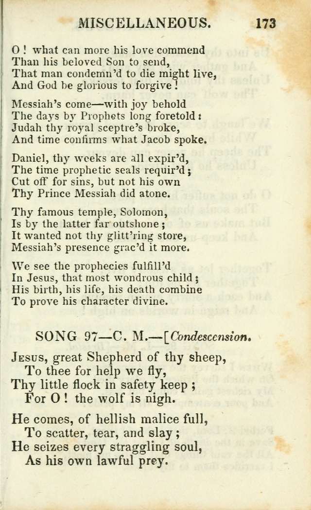 Psalms, Hymns and Spiritual Songs, Original and Selected. (14th stereotype ed.) page 173