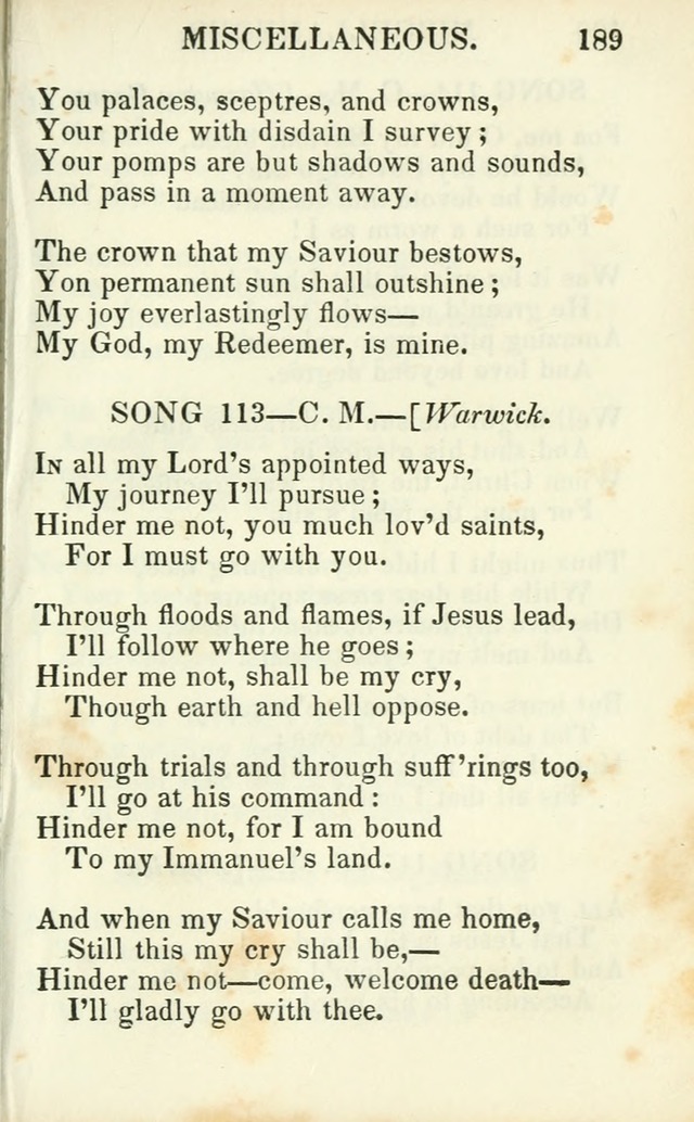 Psalms, Hymns and Spiritual Songs, Original and Selected. (14th stereotype ed.) page 189