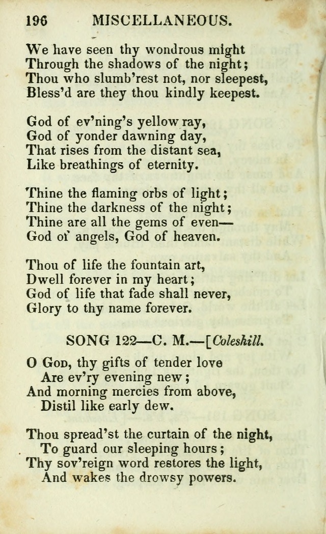 Psalms, Hymns and Spiritual Songs, Original and Selected. (14th stereotype ed.) page 196