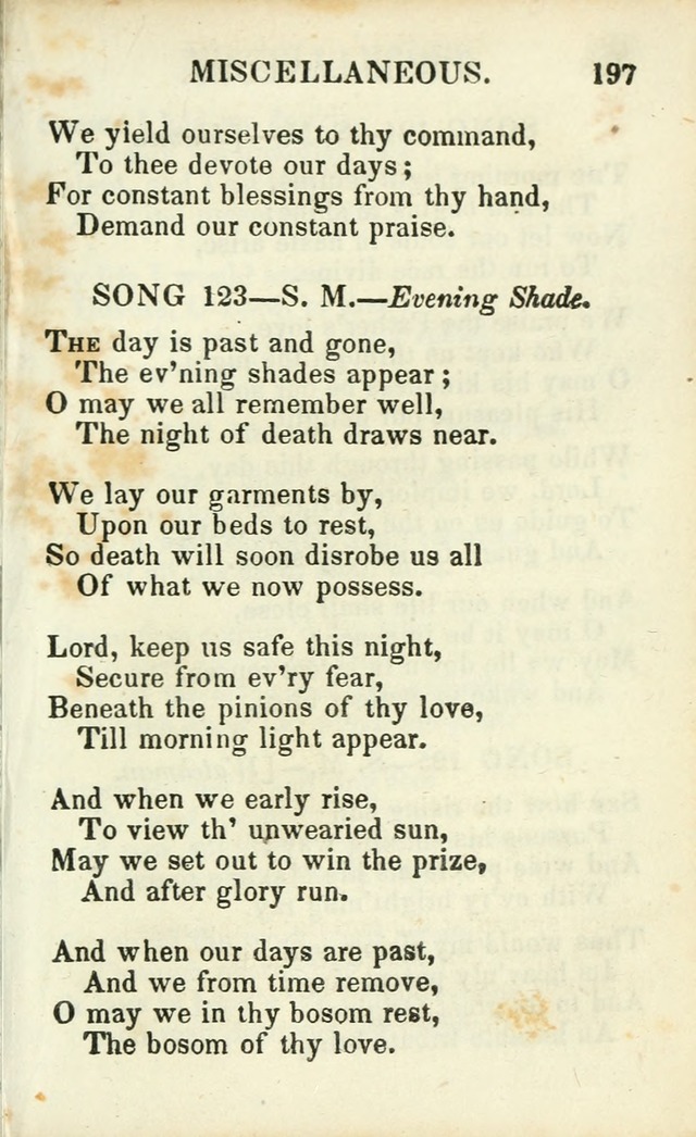 Psalms, Hymns and Spiritual Songs, Original and Selected. (14th stereotype ed.) page 197