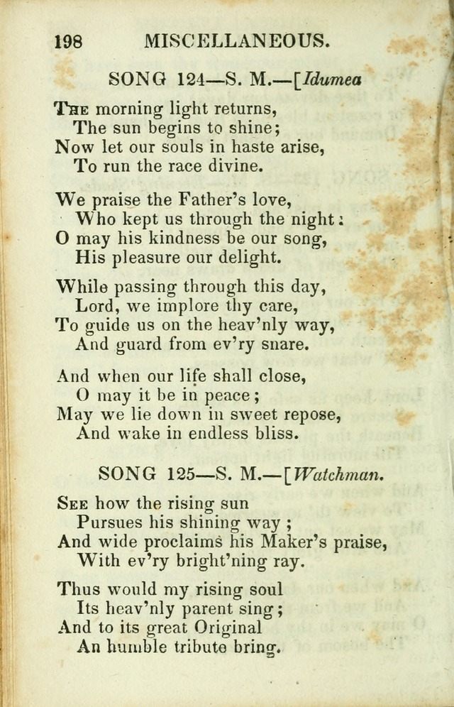 Psalms, Hymns and Spiritual Songs, Original and Selected. (14th stereotype ed.) page 198