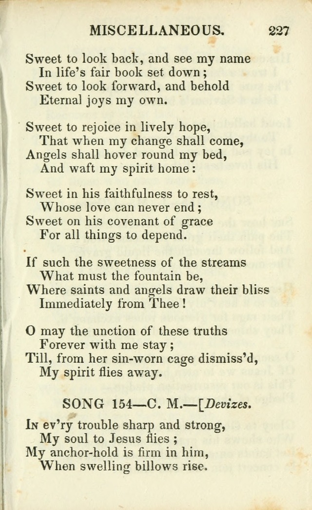 Psalms, Hymns and Spiritual Songs, Original and Selected. (14th stereotype ed.) page 227