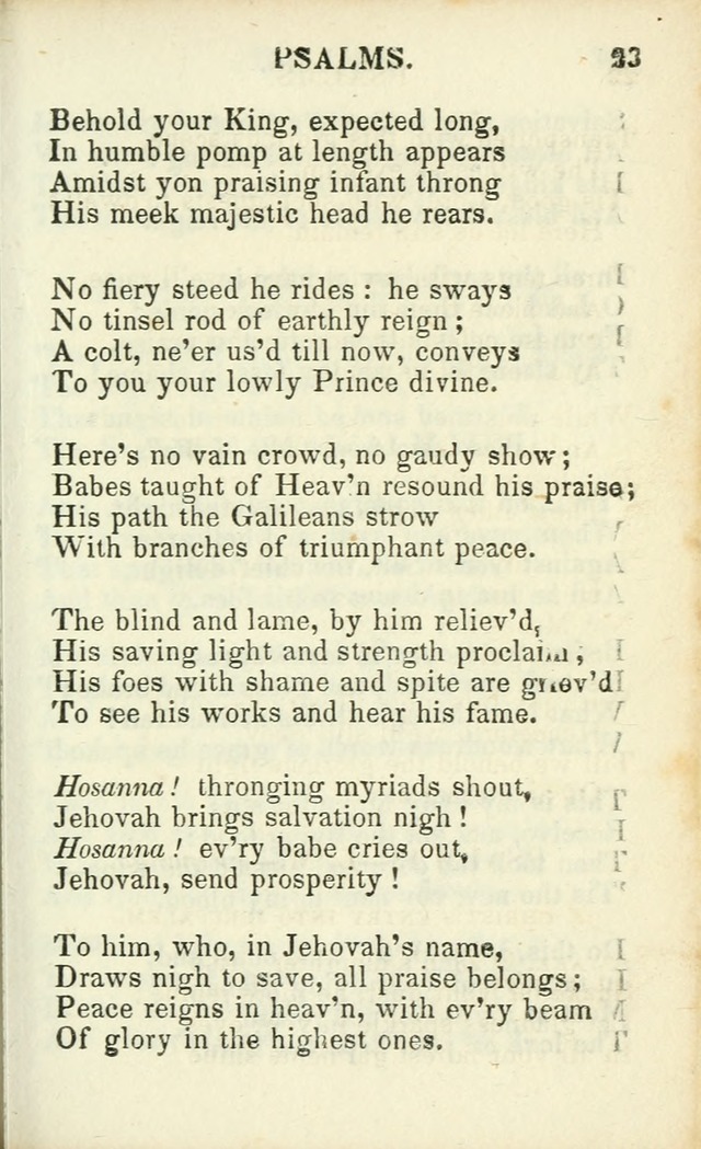 Psalms, Hymns and Spiritual Songs, Original and Selected. (14th stereotype ed.) page 23