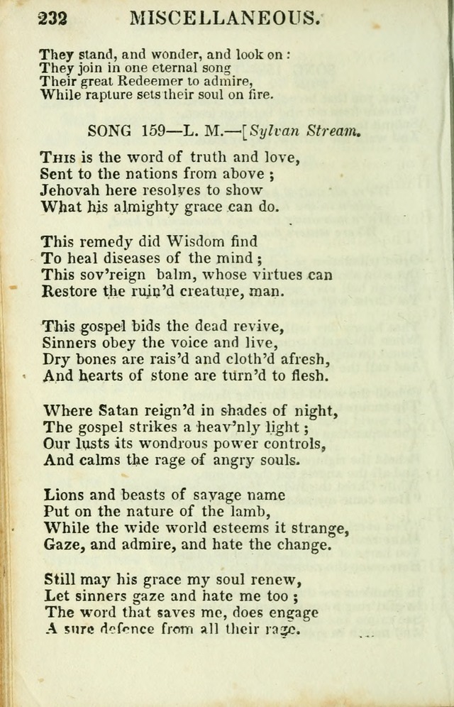 Psalms, Hymns and Spiritual Songs, Original and Selected. (14th stereotype ed.) page 232