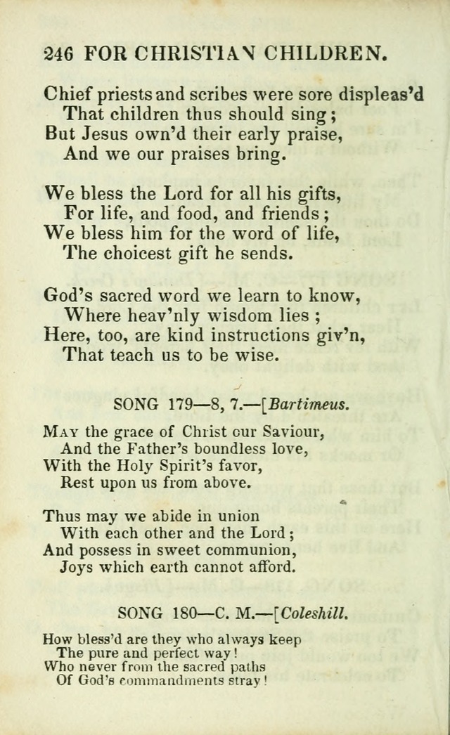 Psalms, Hymns and Spiritual Songs, Original and Selected. (14th stereotype ed.) page 246