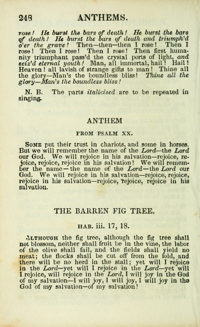 Psalms, Hymns and Spiritual Songs, Original and Selected. (14th stereotype ed.) page 248