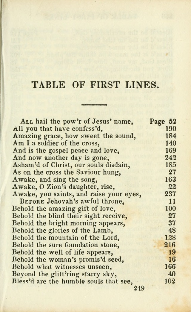 Psalms, Hymns and Spiritual Songs, Original and Selected. (14th stereotype ed.) page 249