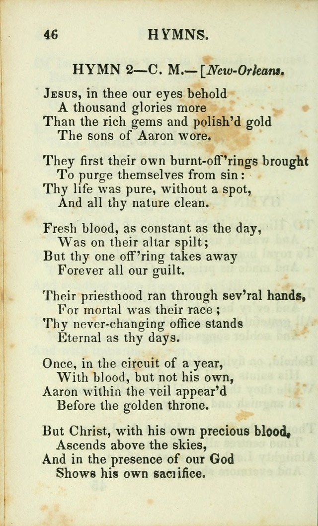 Psalms, Hymns and Spiritual Songs, Original and Selected. (14th stereotype ed.) page 46