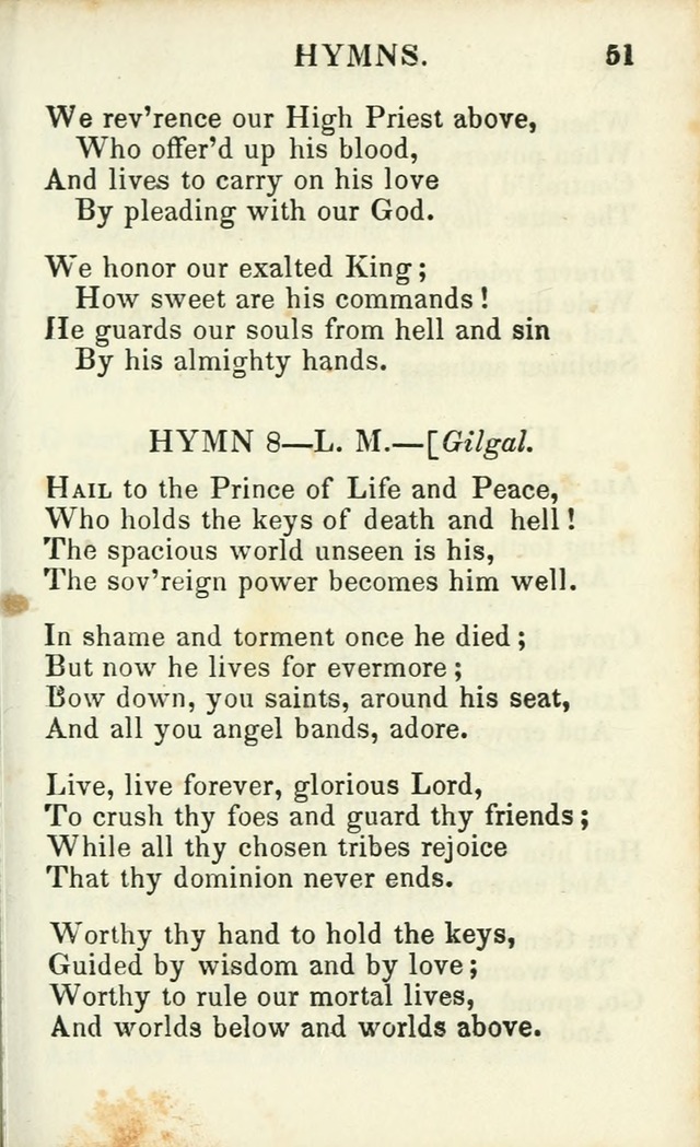Psalms, Hymns and Spiritual Songs, Original and Selected. (14th stereotype ed.) page 51