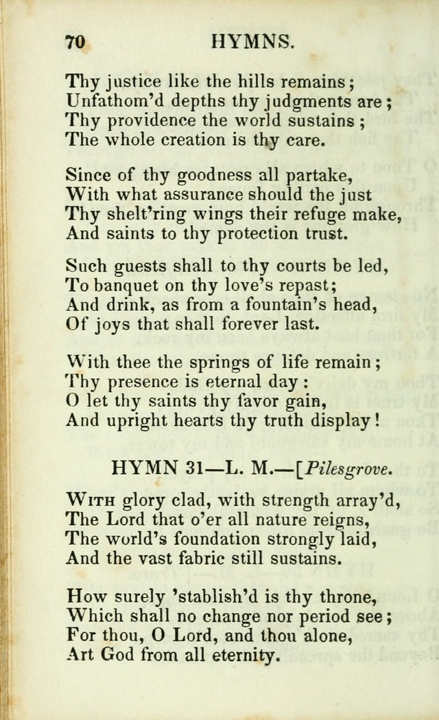 Psalms, Hymns and Spiritual Songs, Original and Selected. (14th stereotype ed.) page 70