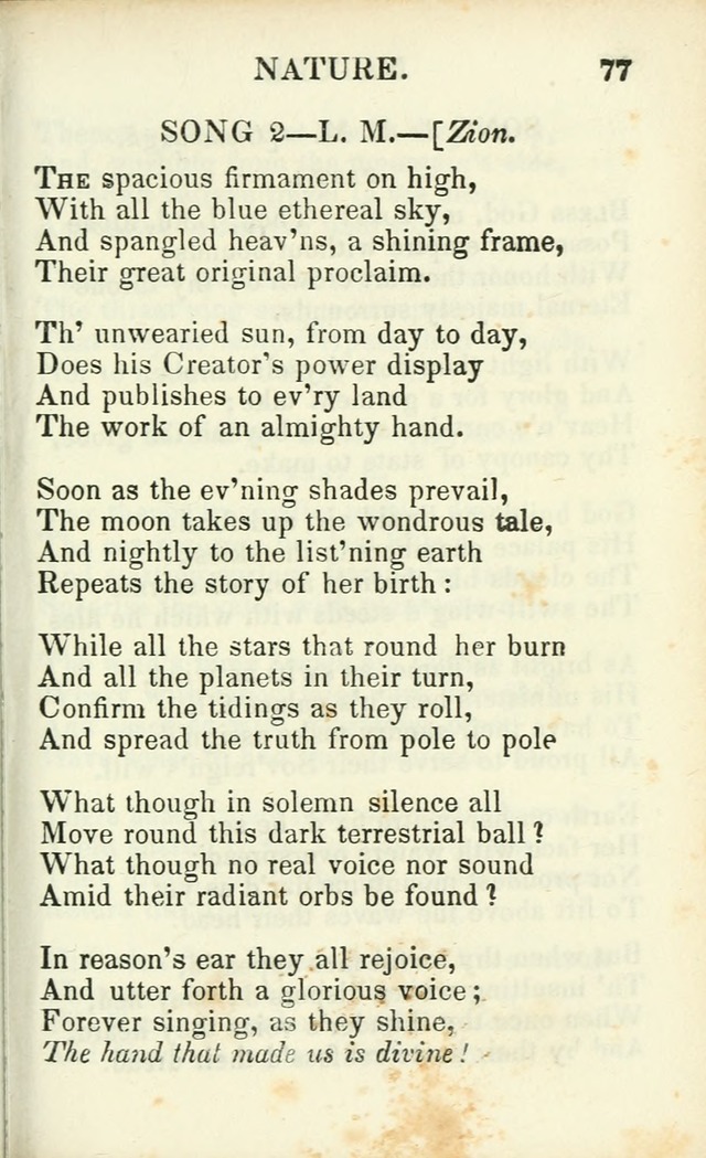 Psalms, Hymns and Spiritual Songs, Original and Selected. (14th stereotype ed.) page 77