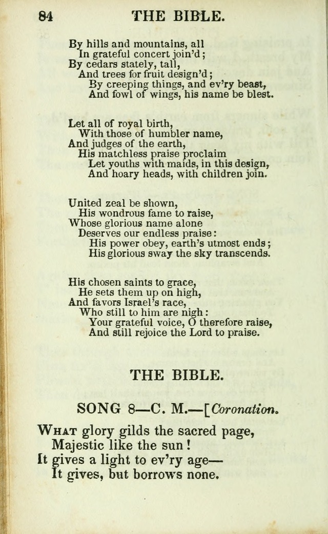 Psalms, Hymns and Spiritual Songs, Original and Selected. (14th stereotype ed.) page 84