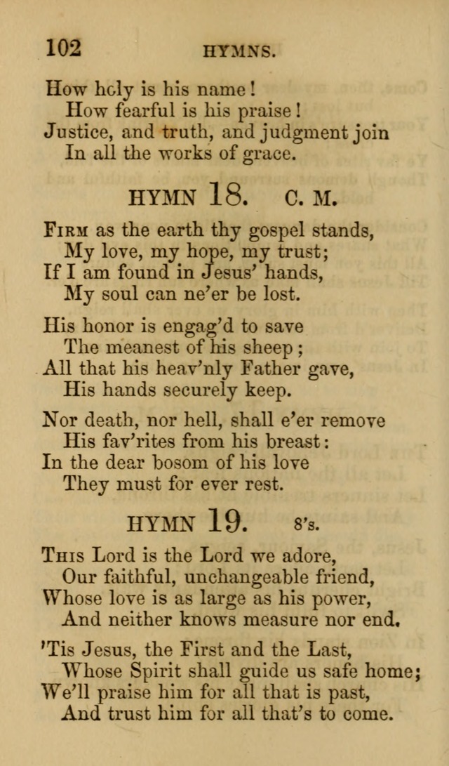 Psalms, Hymns and Spiritual Songs, Original and Selected. (7th ed.) page 102