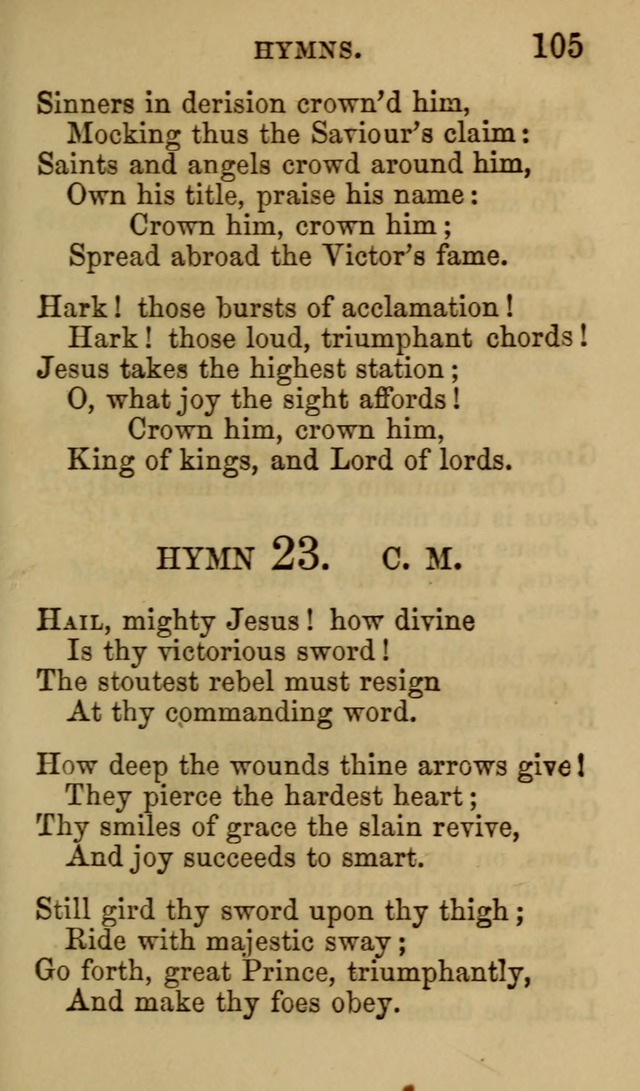 Psalms, Hymns and Spiritual Songs, Original and Selected. (7th ed.) page 105