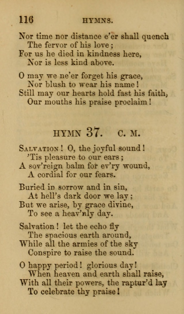 Psalms, Hymns and Spiritual Songs, Original and Selected. (7th ed.) page 116