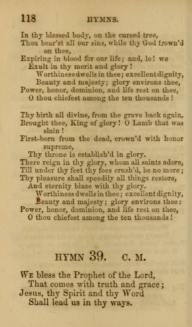 Psalms, Hymns and Spiritual Songs, Original and Selected. (7th ed.) page 118