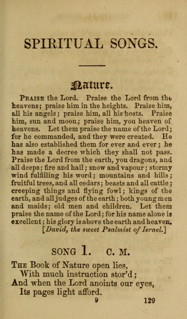 Psalms, Hymns and Spiritual Songs, Original and Selected. (7th ed.) page 129