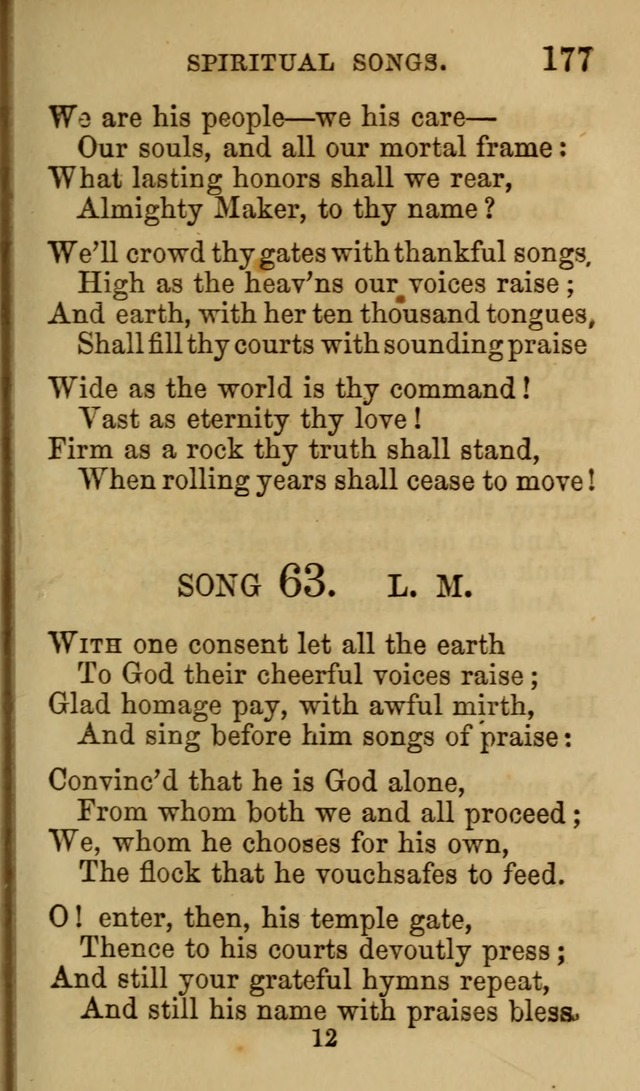 Psalms, Hymns and Spiritual Songs, Original and Selected. (7th ed.) page 177