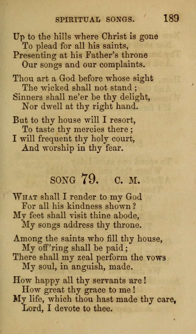Psalms, Hymns and Spiritual Songs, Original and Selected. (7th ed.) page 189