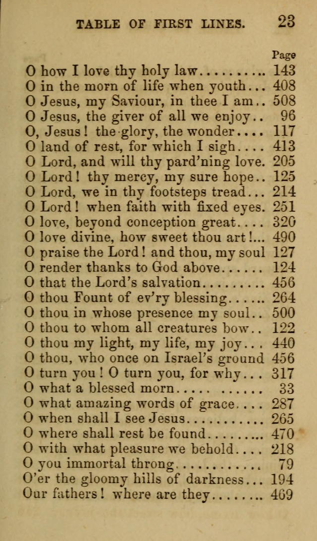 Psalms, Hymns and Spiritual Songs, Original and Selected. (7th ed.) page 23