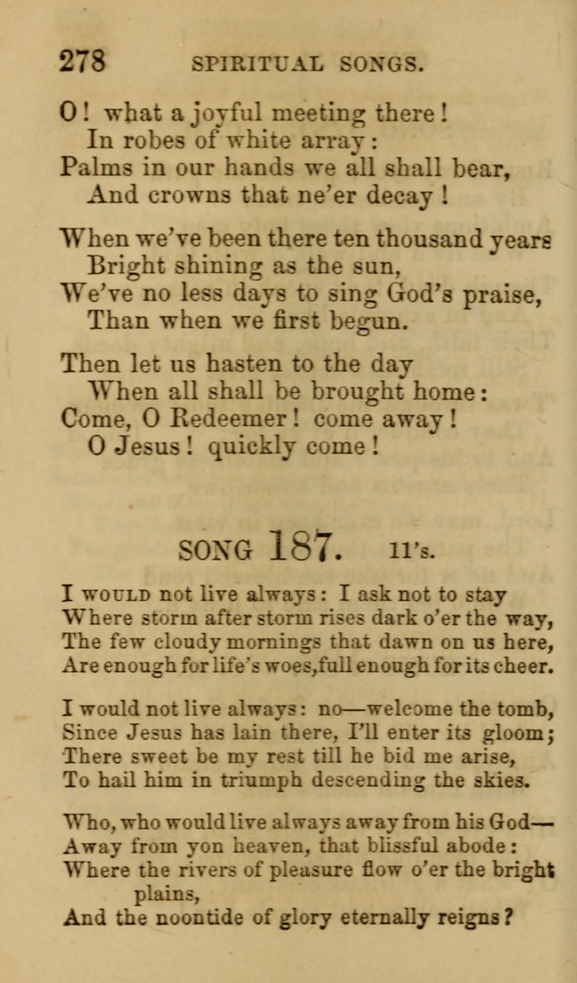 Psalms, Hymns and Spiritual Songs, Original and Selected. (7th ed.) page 278