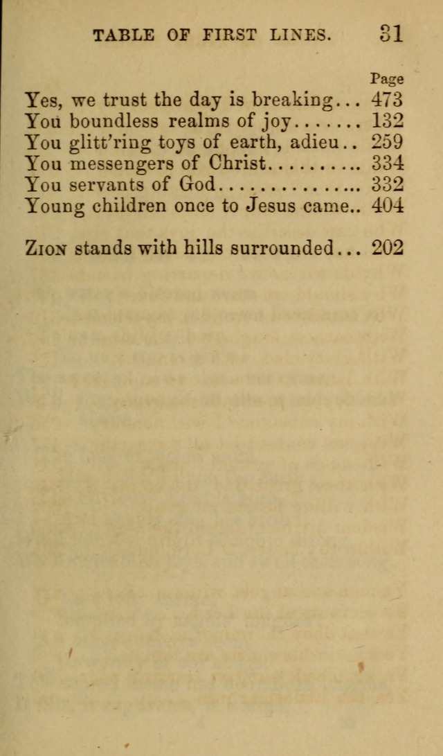 Psalms, Hymns and Spiritual Songs, Original and Selected. (7th ed.) page 31