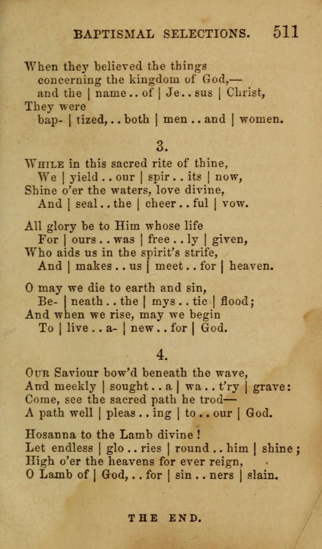 Psalms, Hymns and Spiritual Songs, Original and Selected. (7th ed.) page 511