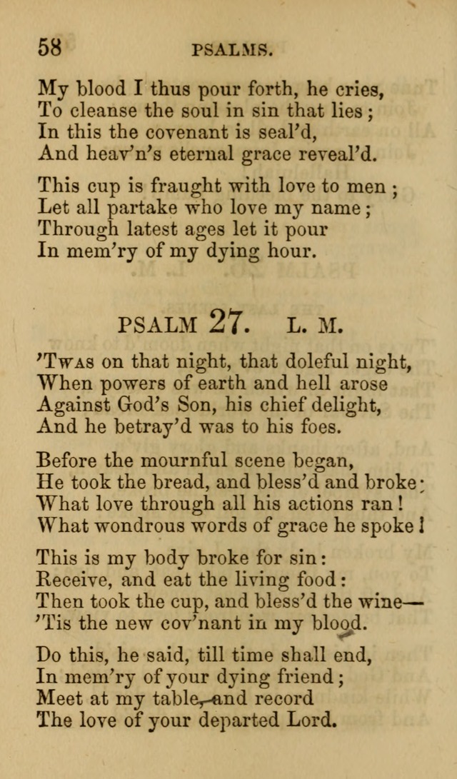 Psalms, Hymns and Spiritual Songs, Original and Selected. (7th ed.) page 58