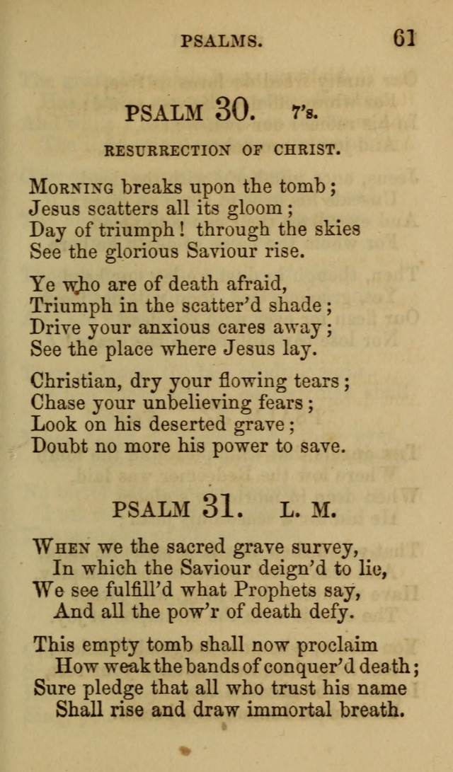 Psalms, Hymns and Spiritual Songs, Original and Selected. (7th ed.) page 61