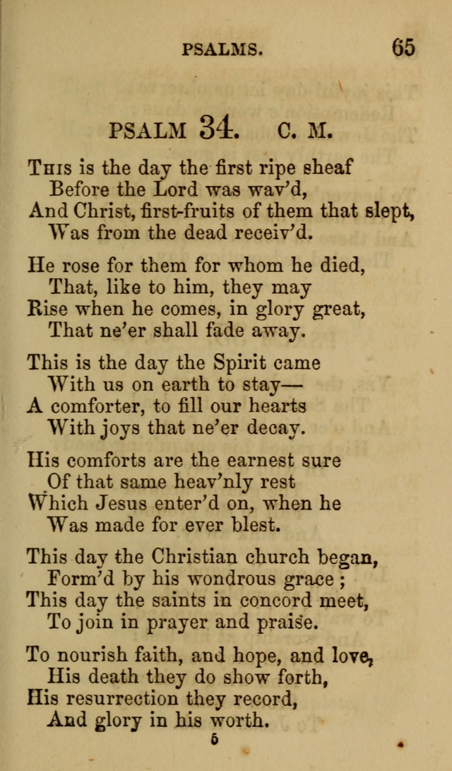 Psalms, Hymns and Spiritual Songs, Original and Selected. (7th ed.) page 65