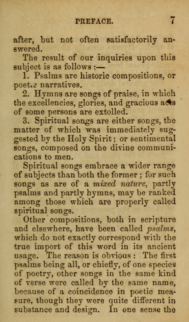 Psalms, Hymns and Spiritual Songs, Original and Selected. (7th ed.) page 7