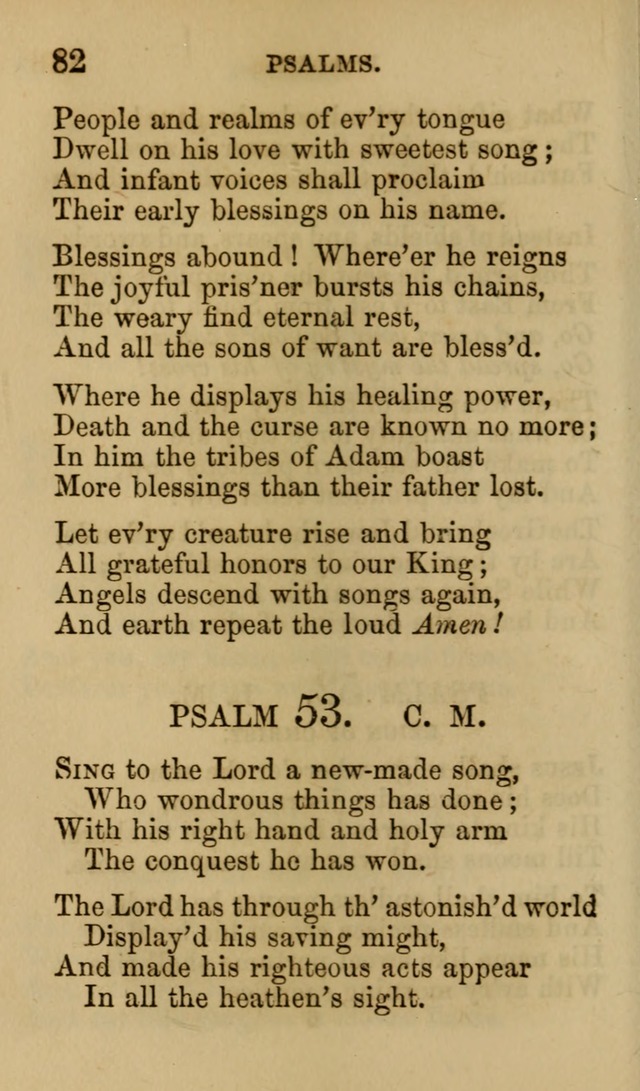 Psalms, Hymns and Spiritual Songs, Original and Selected. (7th ed.) page 82