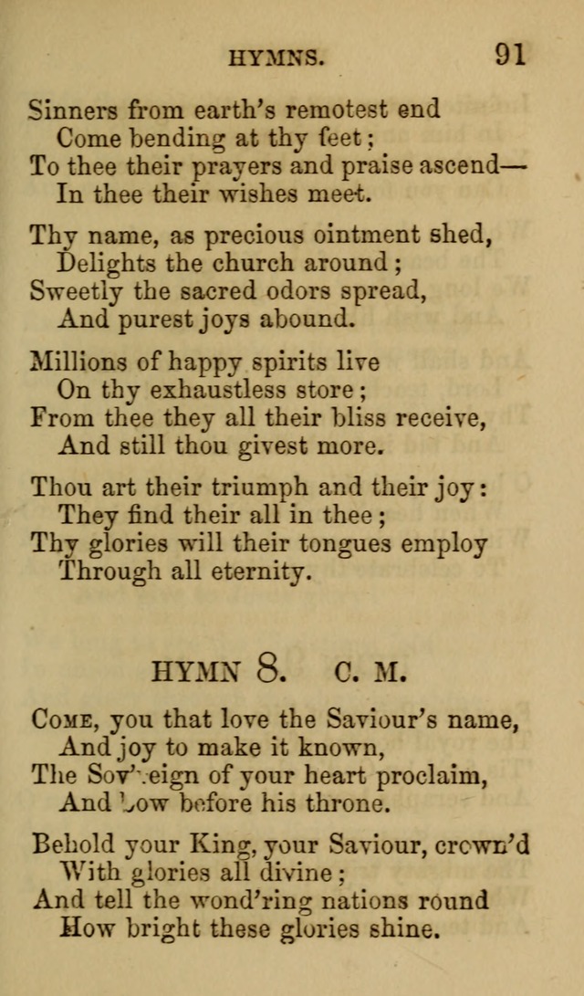 Psalms, Hymns and Spiritual Songs, Original and Selected. (7th ed.) page 91