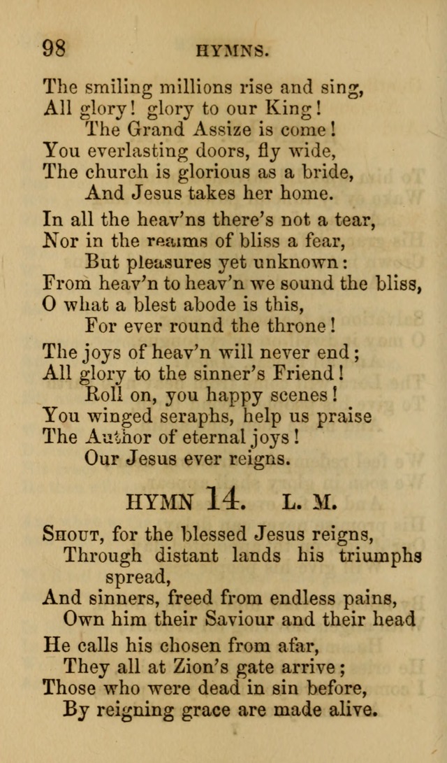 Psalms, Hymns and Spiritual Songs, Original and Selected. (7th ed.) page 98