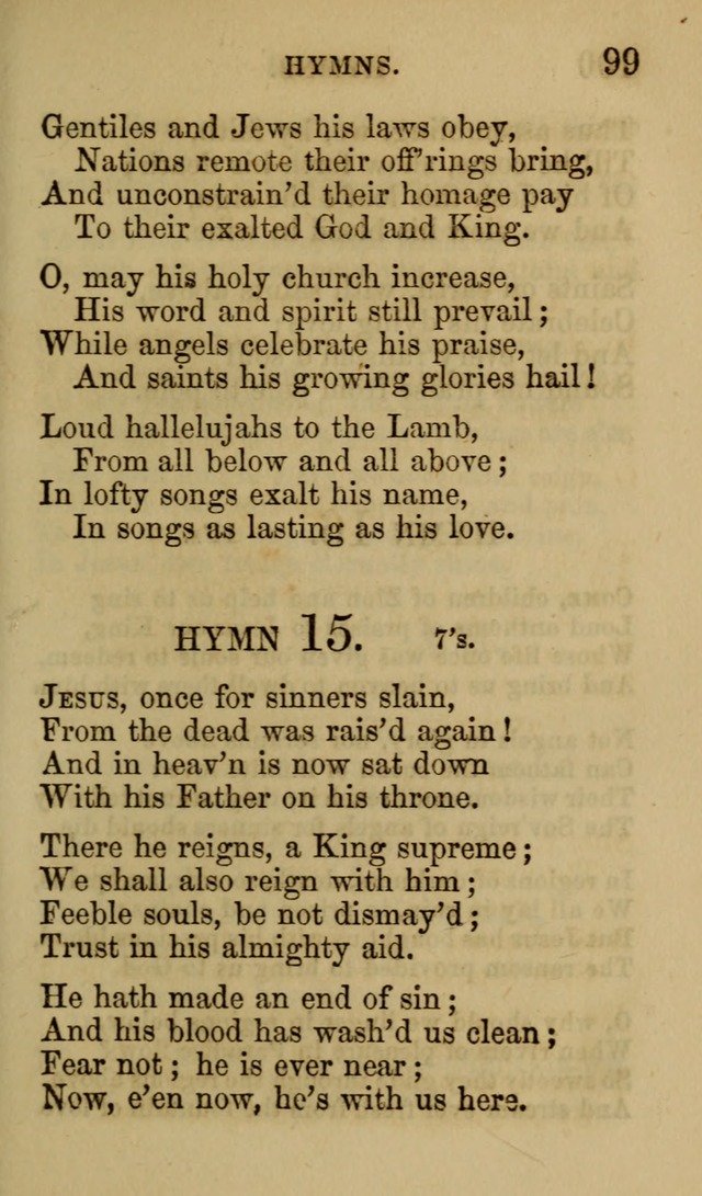 Psalms, Hymns and Spiritual Songs, Original and Selected. (7th ed.) page 99