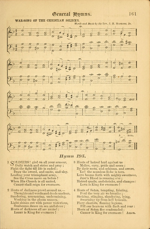 The Parish hymnal: for "The service of song in the House of the Lord" page 168