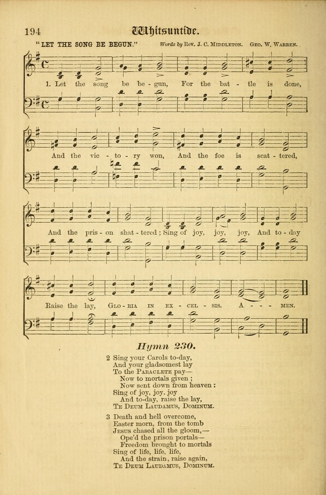The Parish hymnal: for "The service of song in the House of the Lord" page 201