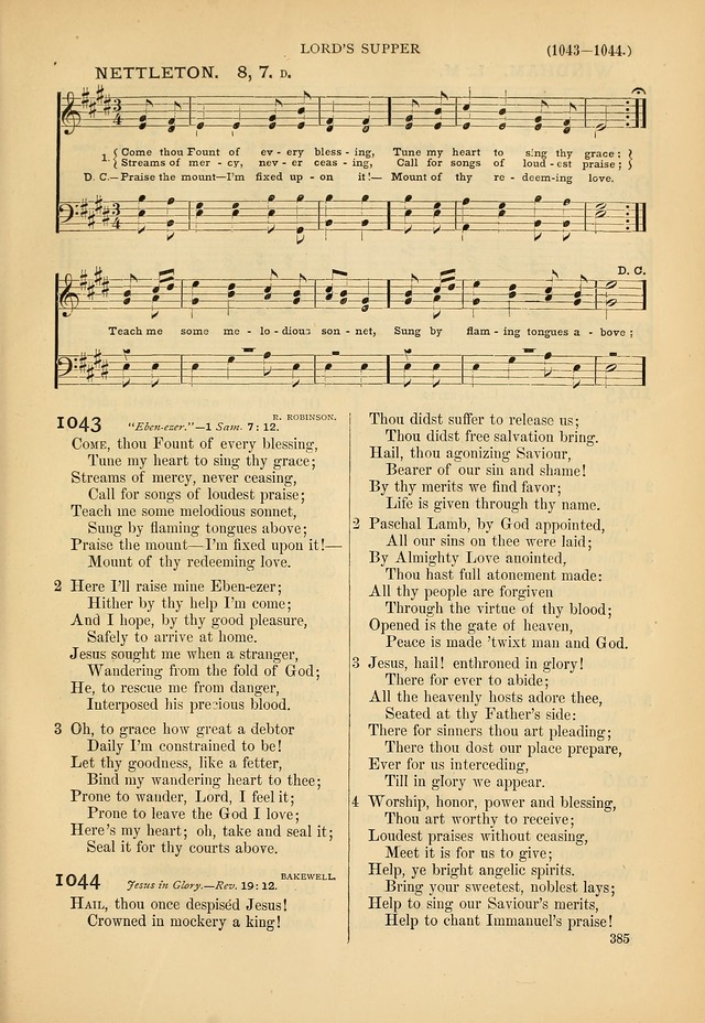 Psalms and Hymns and Spiritual Songs: a manual of worship for the church of Christ page 385