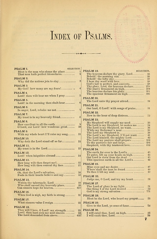 Psalms and Hymns and Spiritual Songs: a manual of worship for the church of Christ page 7