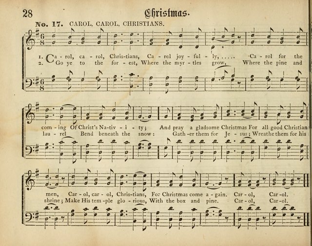 Palm Leaves: a collection of Sunday school tunes and carols for the use of the Protestant Episcopal Church page 28