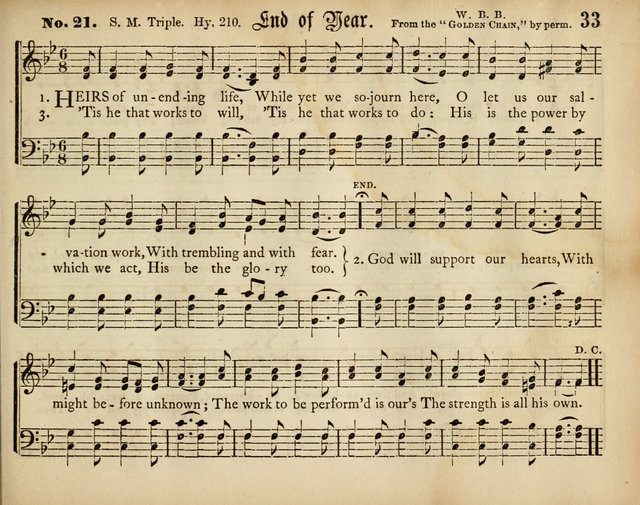 Palm Leaves: a collection of Sunday school tunes and carols for the use of the Protestant Episcopal Church page 33