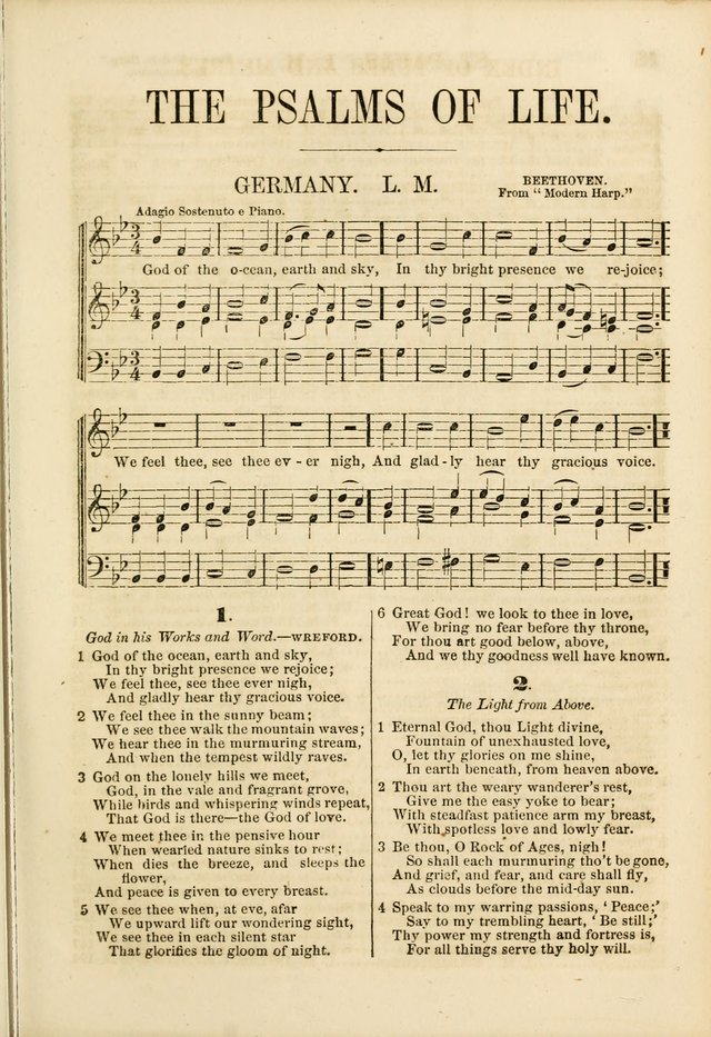 The Psalms of Life: A Compilation of Psalms, Hymns, Chants, Anthems, &c. Embodying the Spiritual, Progressive and Reformatory Sentiment of the Present Age page 15