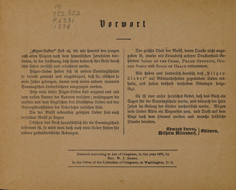 Pilger Lieder: für die Sonntagschule, Erbauungsstunde, Familie, u.s.w. page 2