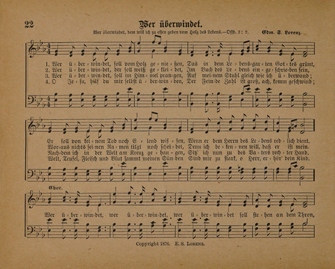 Pilger Lieder: für die Sonntagschule, Erbauungsstunde, Familie, u.s.w. page 22