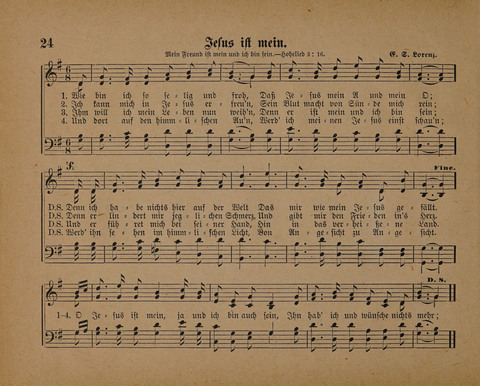 Pilger Lieder: für die Sonntagschule, Erbauungsstunde, Familie, u.s.w. page 24